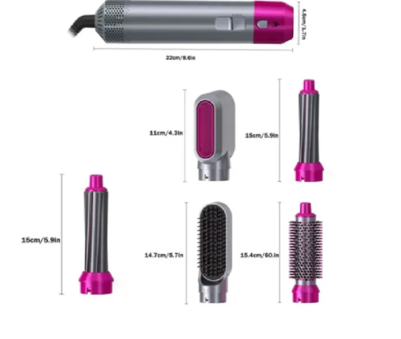 Miniatura 3 de Cepillo Eléctrico Secador Pelo 5 En 1 Ac
