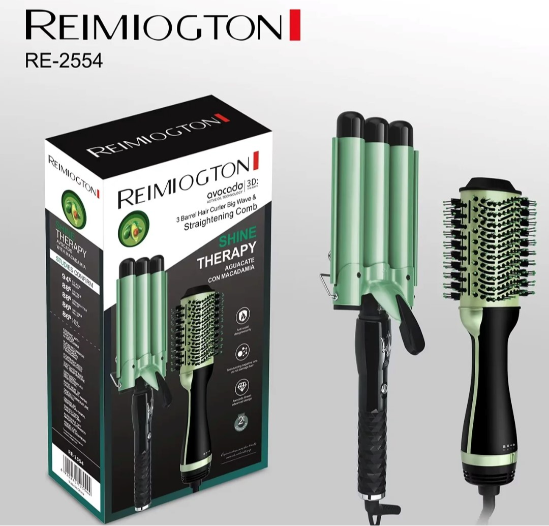 Combo Pinza Sirena y Cepillo secador