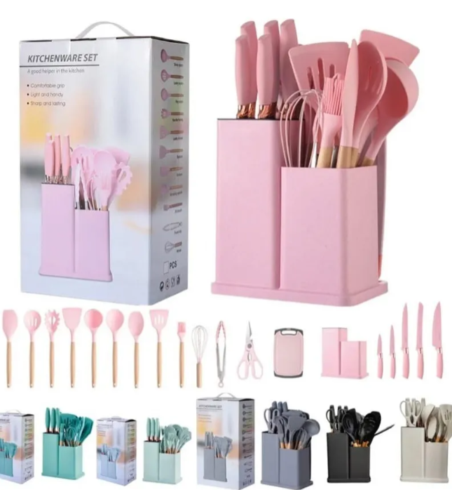 Juego de utensilios de cocina 19 unidads