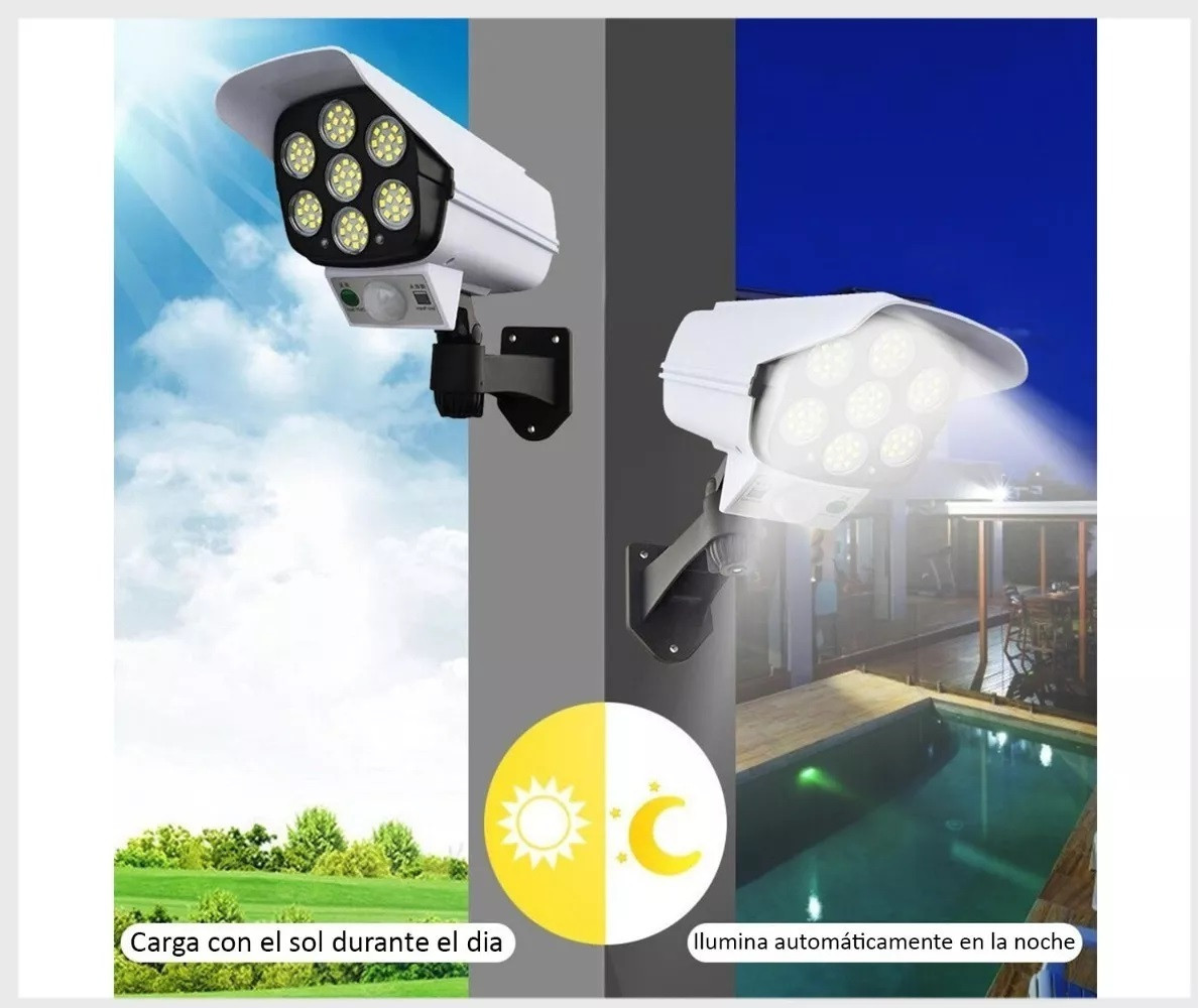 Miniatura 7 de Lámpara Led Solar Y  Sensor Tipo Camara