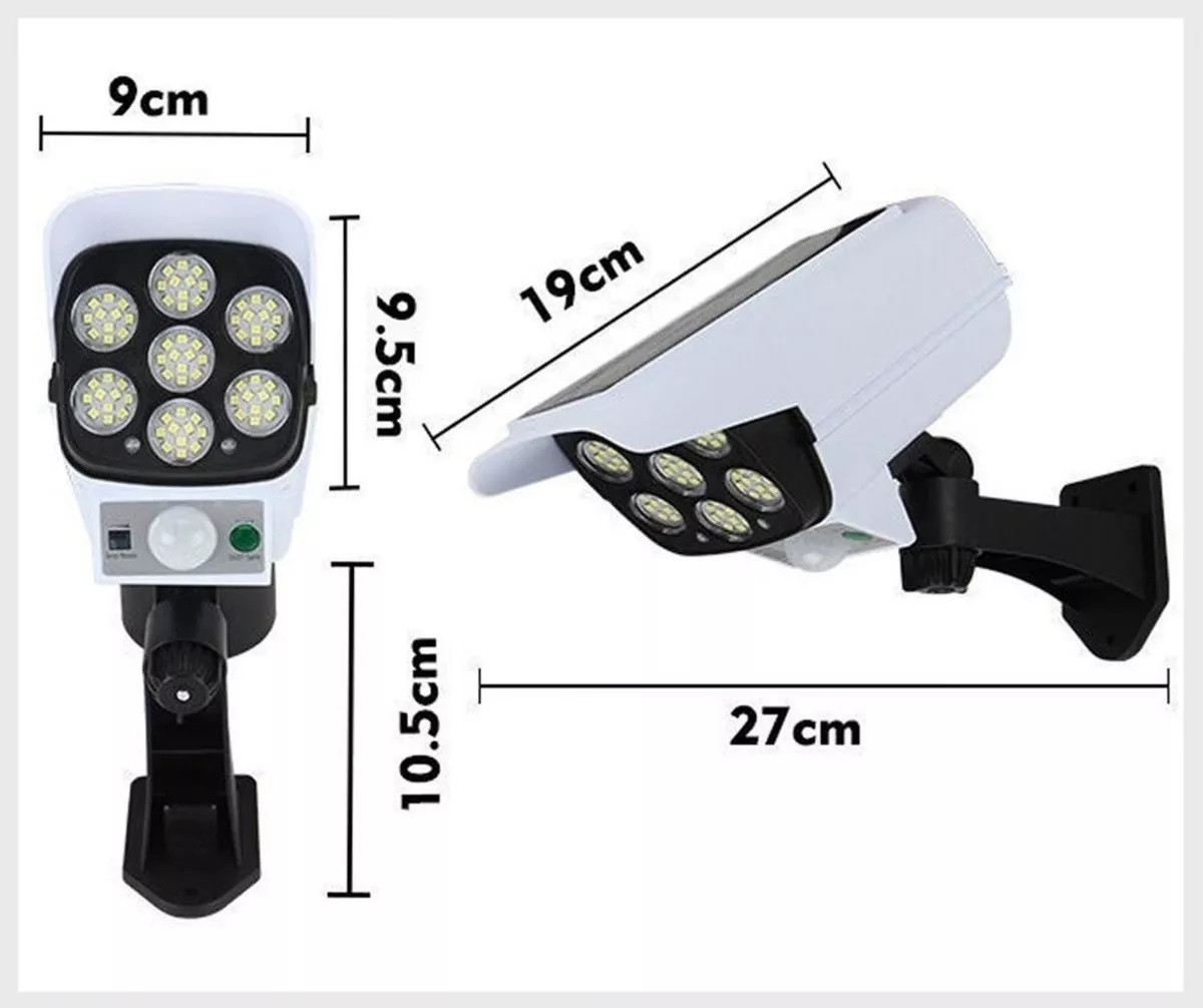 Miniatura 5 de Lámpara Led Solar Y  Sensor Tipo Camara