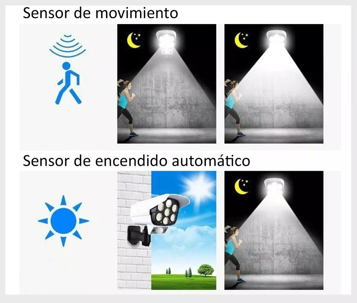 Miniatura 2 de Lámpara Led Solar Y  Sensor Tipo Camara