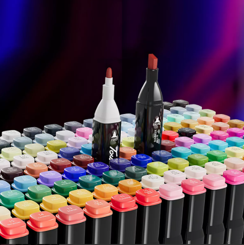 Marcadores Plumones Doble Punta 168 Pcs