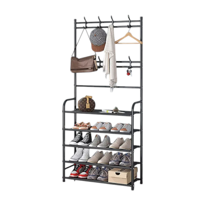 Miniatura 3 de Perchero Multifuncional Con Zapatero 4Nv