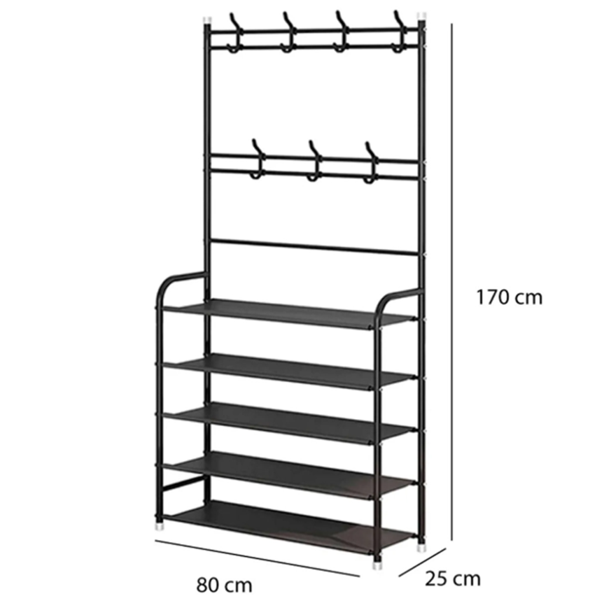 Miniatura 5 de Perchero Multifuncional Con Zapatero 4Nv