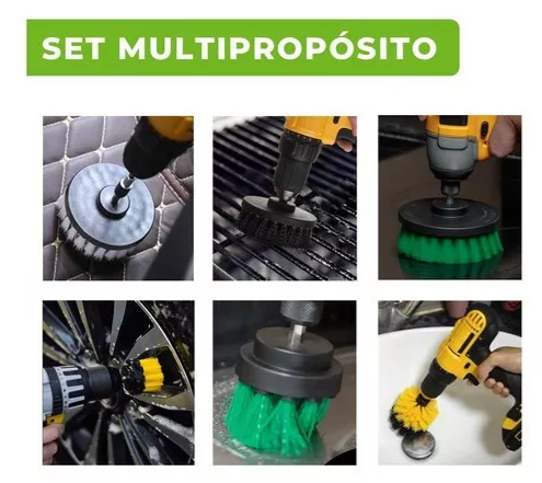 Cepillos De Limpieza Para Taladro Set 10