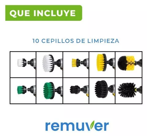 Miniatura 2 de Cepillos De Limpieza Para Taladro Set 10