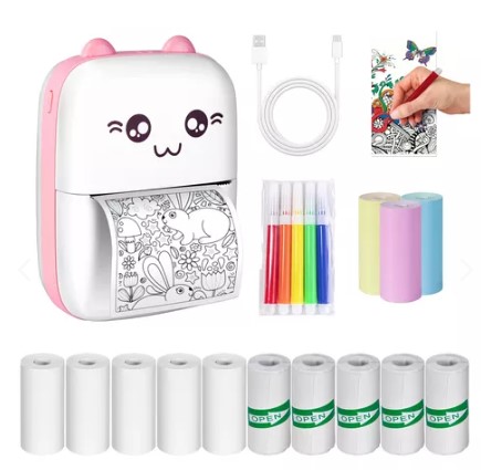 Mini Impresora Térmica Inalám+13 rollos