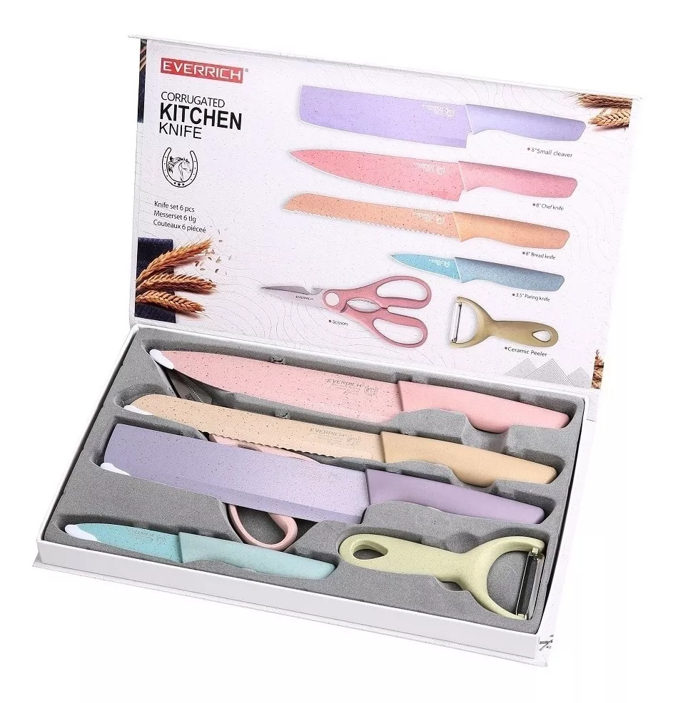 SET DE CUCHILLOS COLORES ER-0278