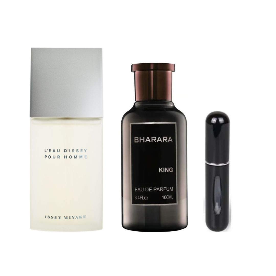 COMBO ISSEY MEN +BHARARA CAJA+ PERFUMERO