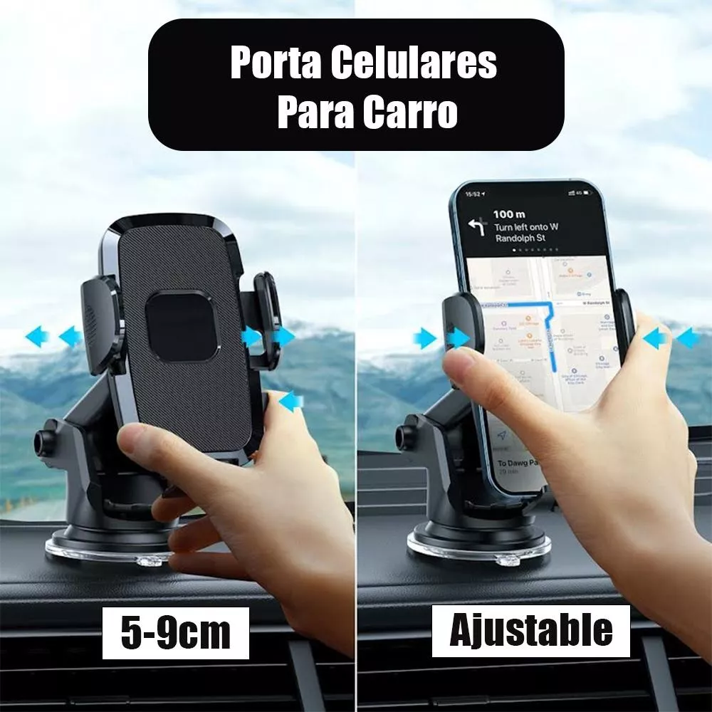 Soporte Porta Celular Carro 360° Grados