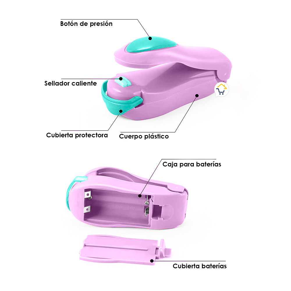 Miniatura 3 de Mini Sellador de Bolsas Manual MJP158