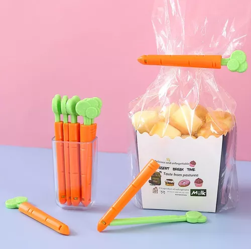 Combo Clip Sellador Zanahoria + Afilador