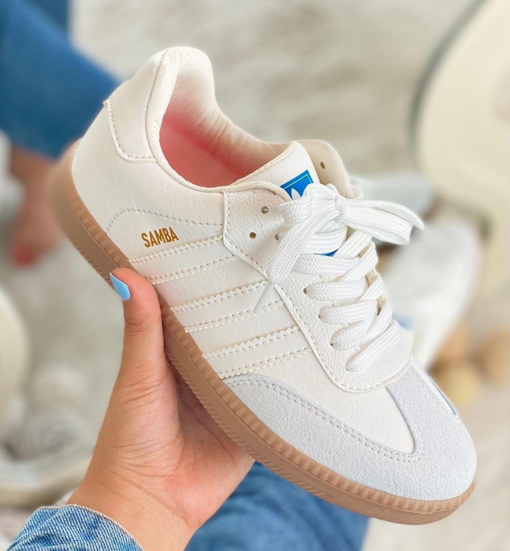 Tenis Adidas Samba Beige Dama