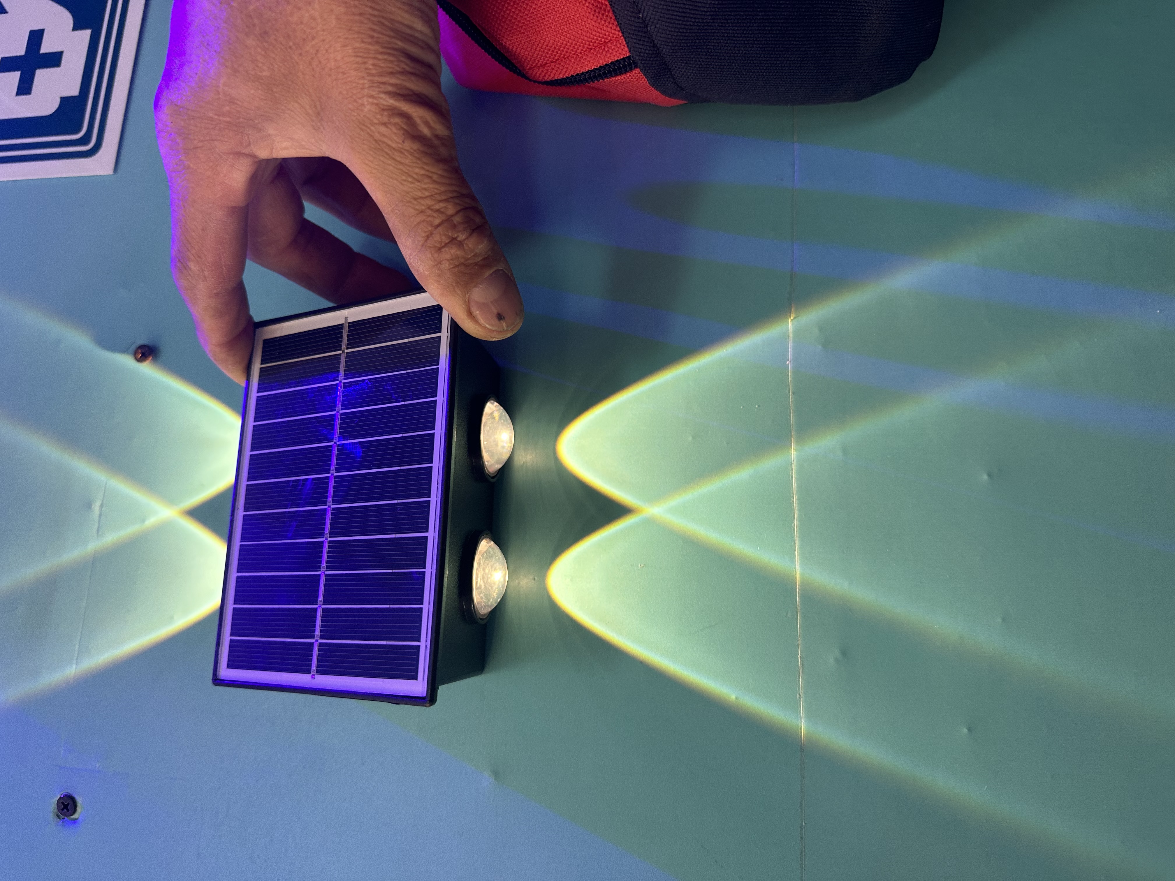 Miniatura 2 de Lámpara solar exterior 2 bombillos