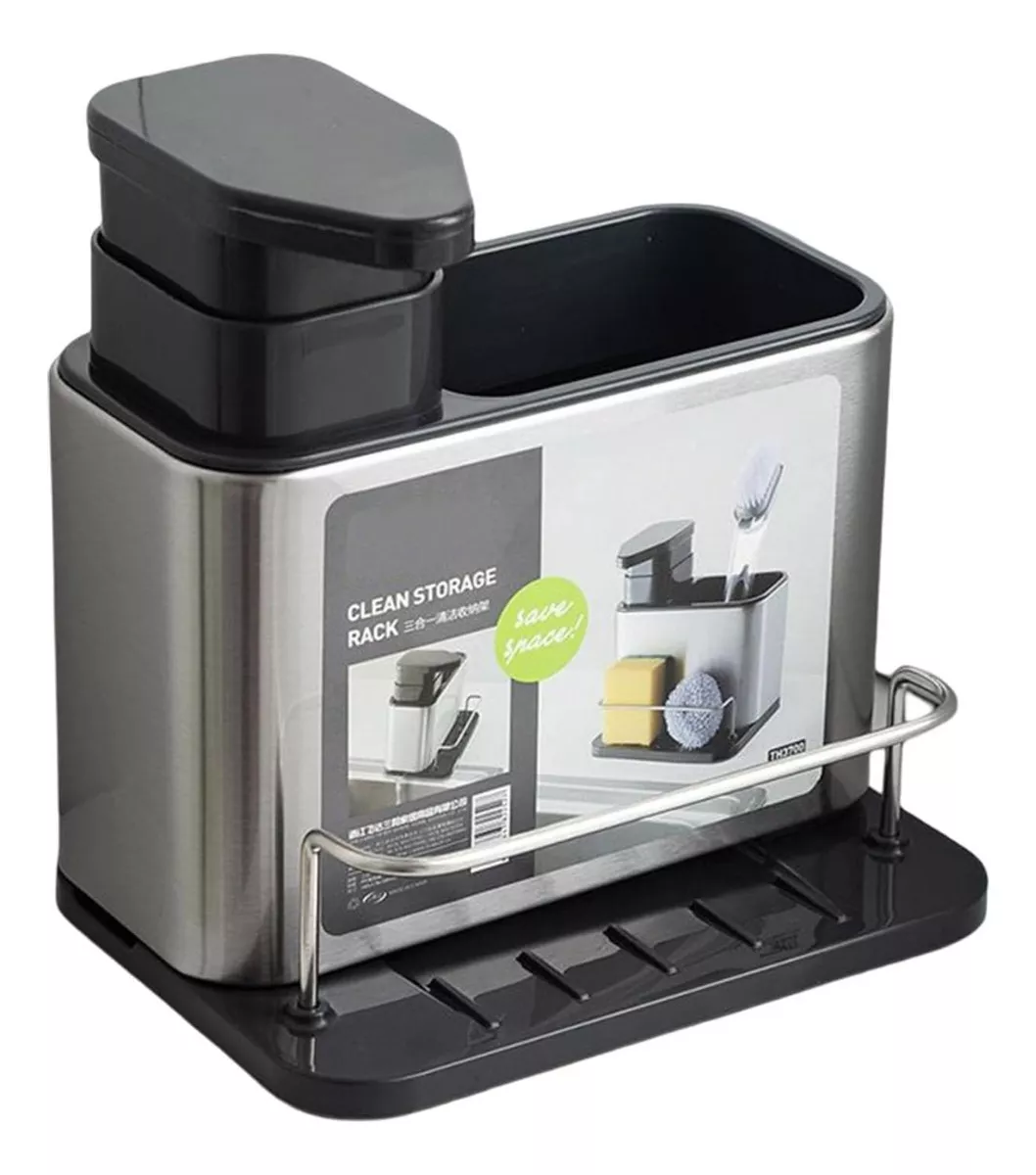 Dispensador jabón y organizador esponja