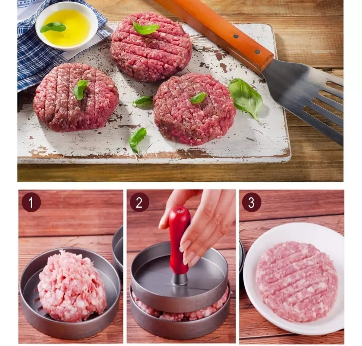 Miniatura 1 de MOLDE PARA HAMBURGUESAS