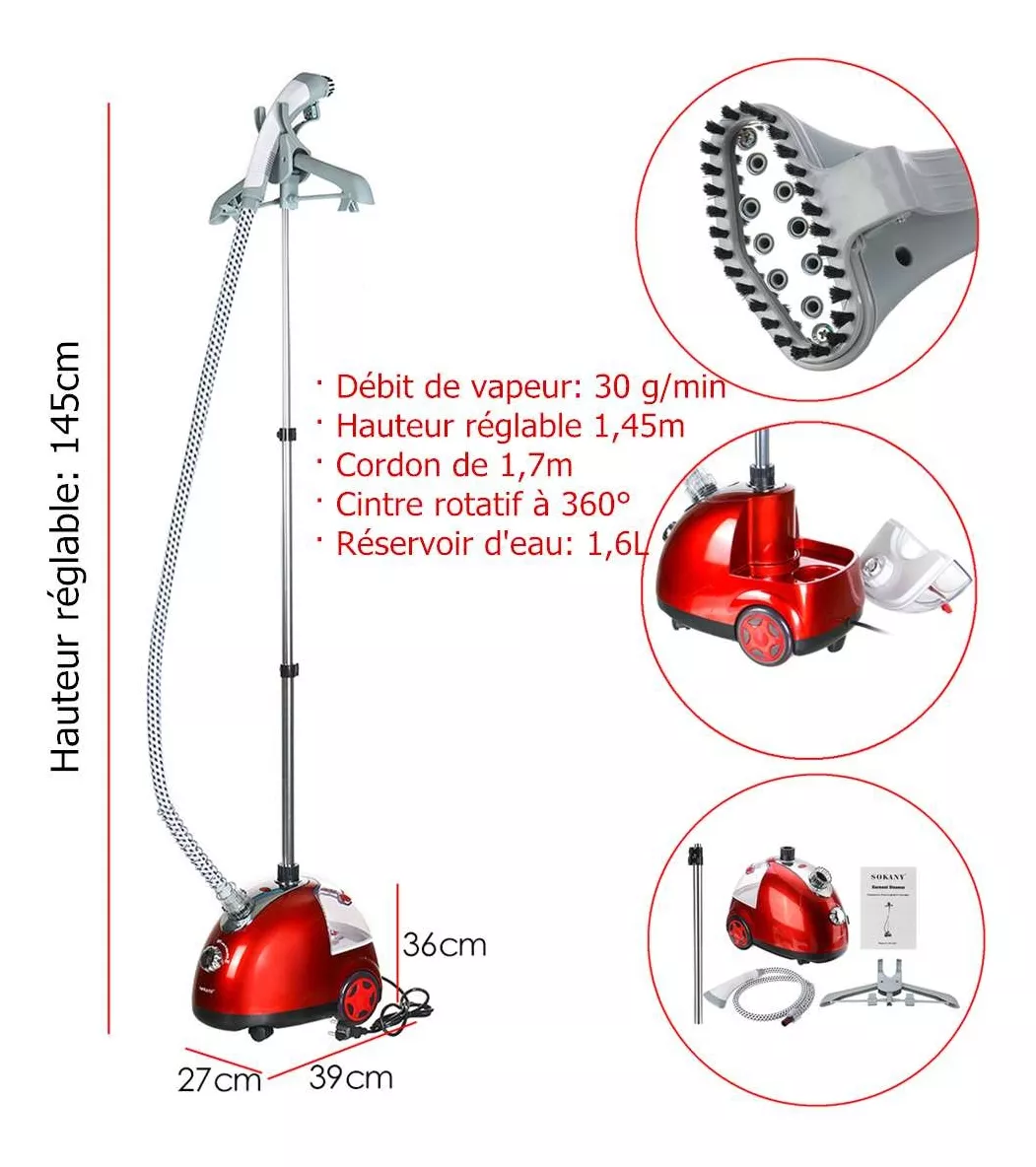 Miniatura 2 de plancha a vapor sokany