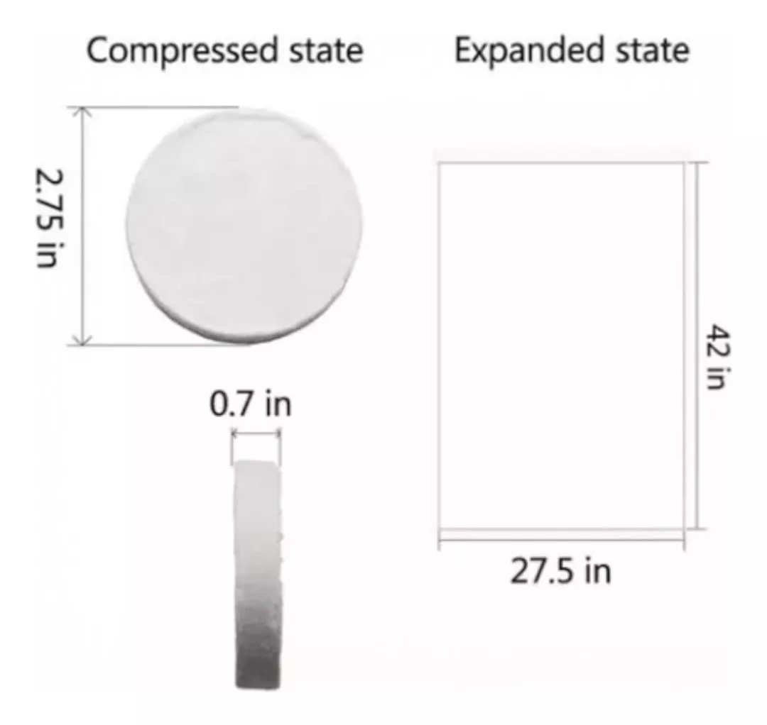 Miniatura 2 de Toalla Comprimida De Baño -portatil Viaj