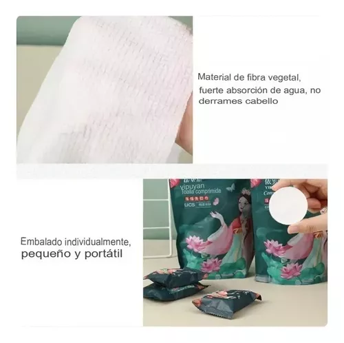 Toalla Maquillaje Comprimida X6