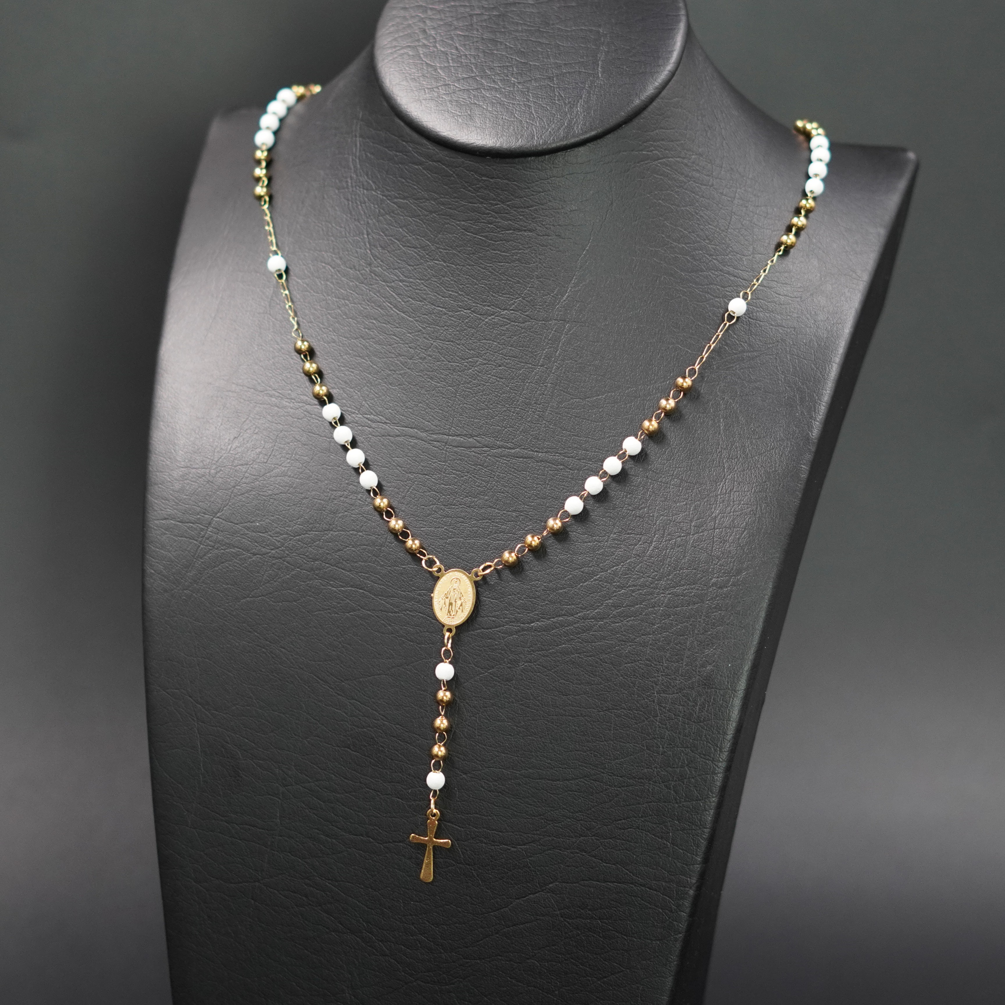 Miniatura 2 de CAMANDULA DORADA CON BLANCO