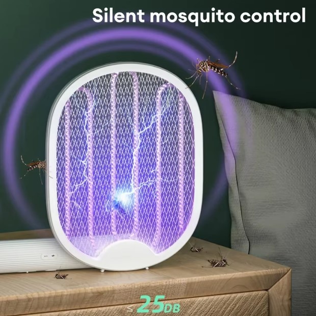 Raqueta Mata Moscas/zancudos 4 En 1 Reca