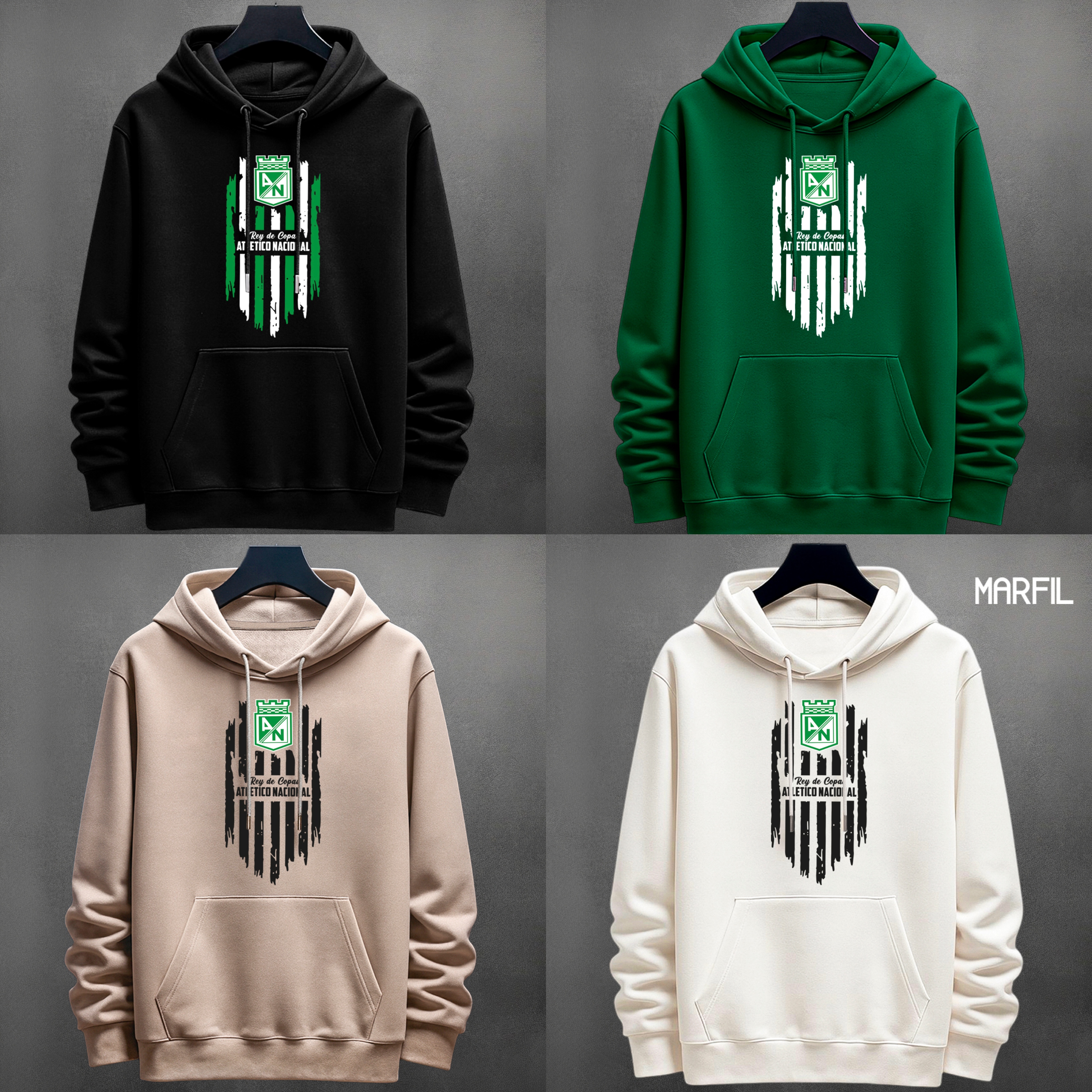 Buzo Franjas Atlético Nacional Estampado