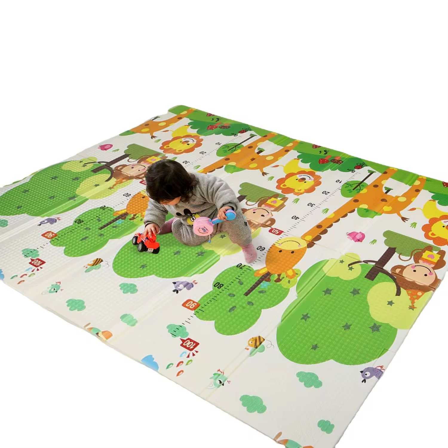 Tapete Gateo Bebé Doble Faz 160x180