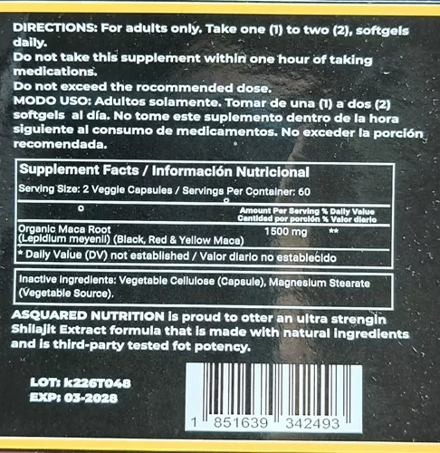 Maca Negra En Softgels - satoomi