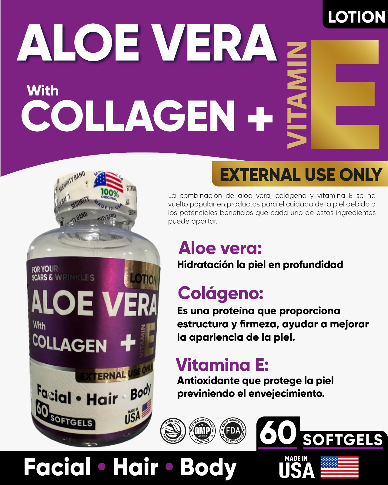 Aloe Vera Colageno + Vitamina E