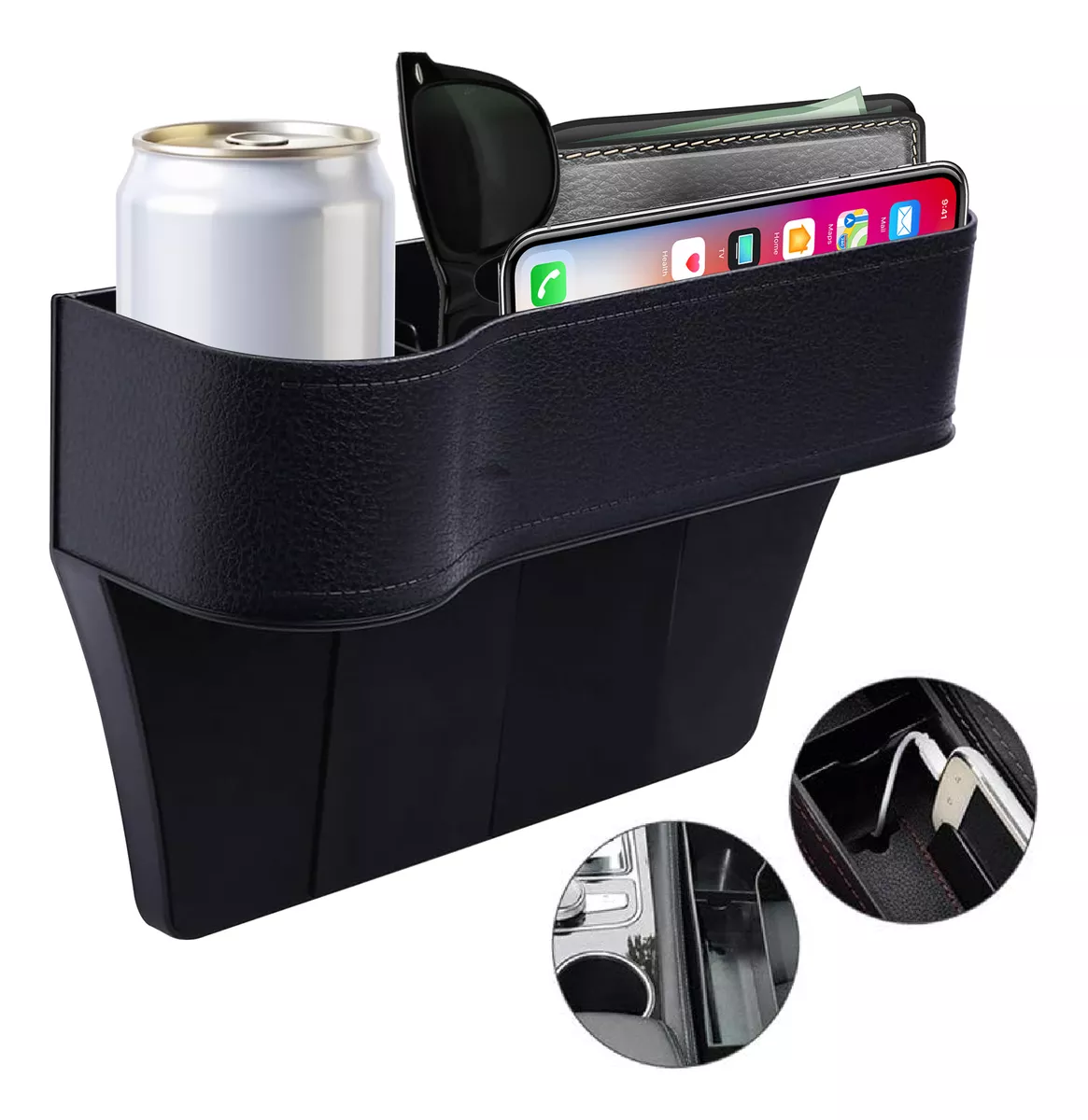 Miniatura 6 de Bolsillo Lateral Portavasos Para Carro