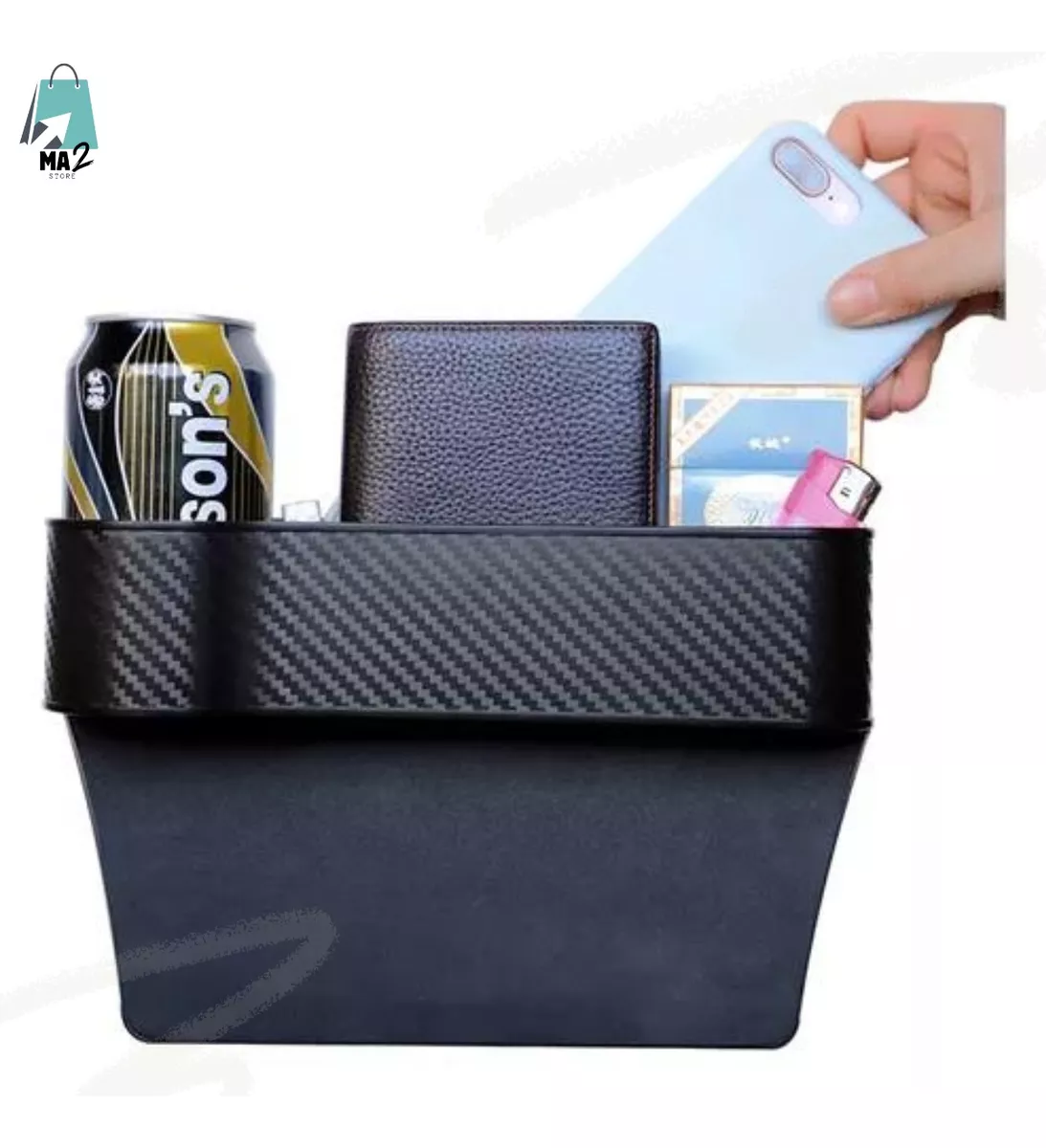 Miniatura 5 de Bolsillo Lateral Portavasos Para Carro