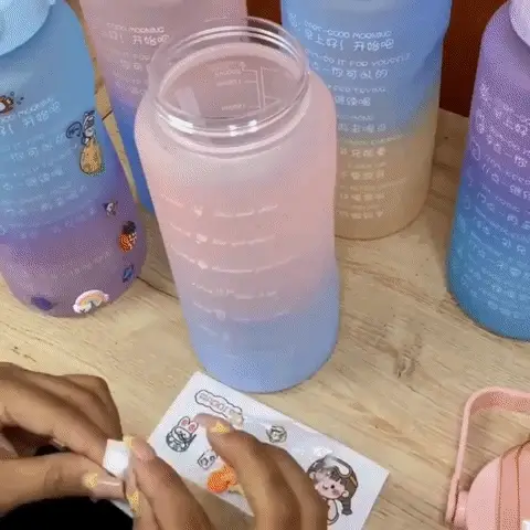 Trío de termos motivacionales