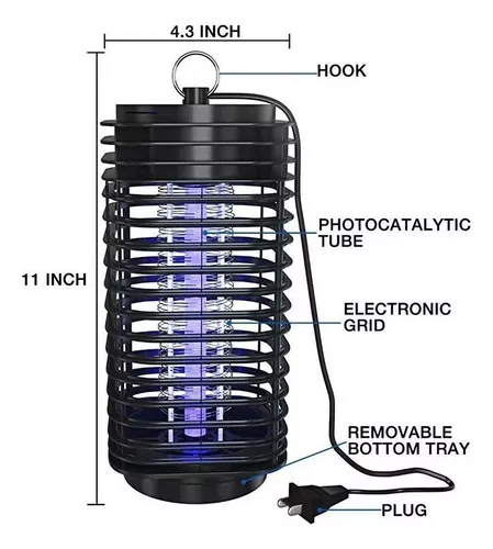 Miniatura 5 de Lampara mata zancudos atrapa moscos