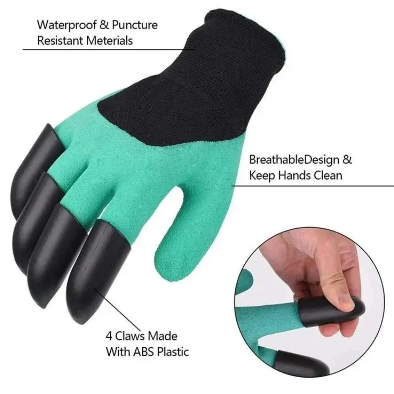Vista 4 de GUANTES CON GARRA PARA JARDINERIA