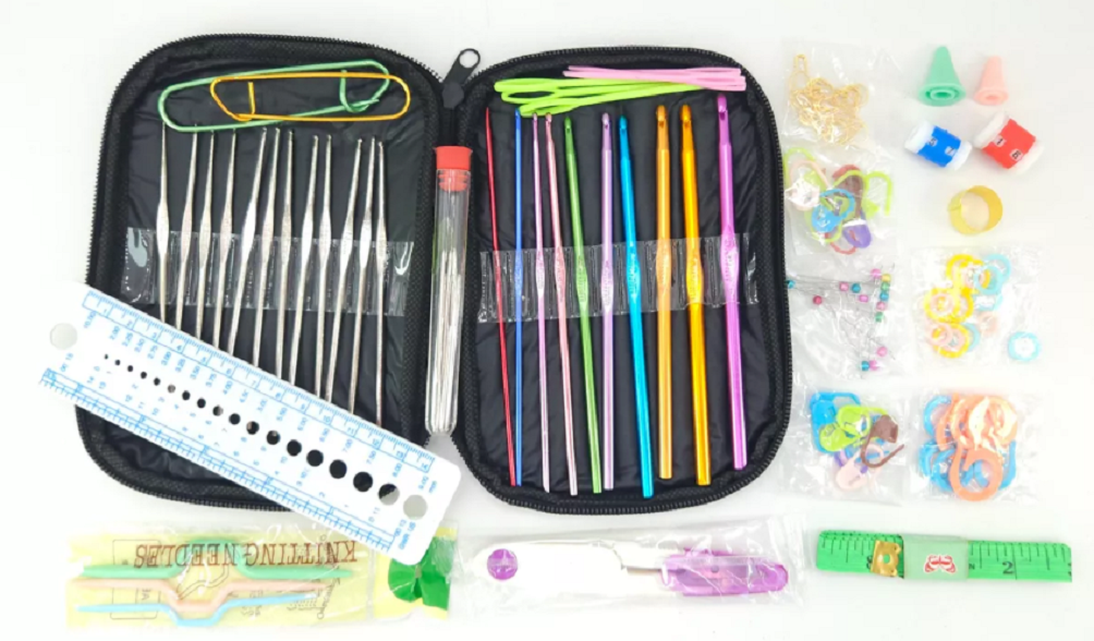 Kit De Agujas De Tejer Aluminio 127pcs