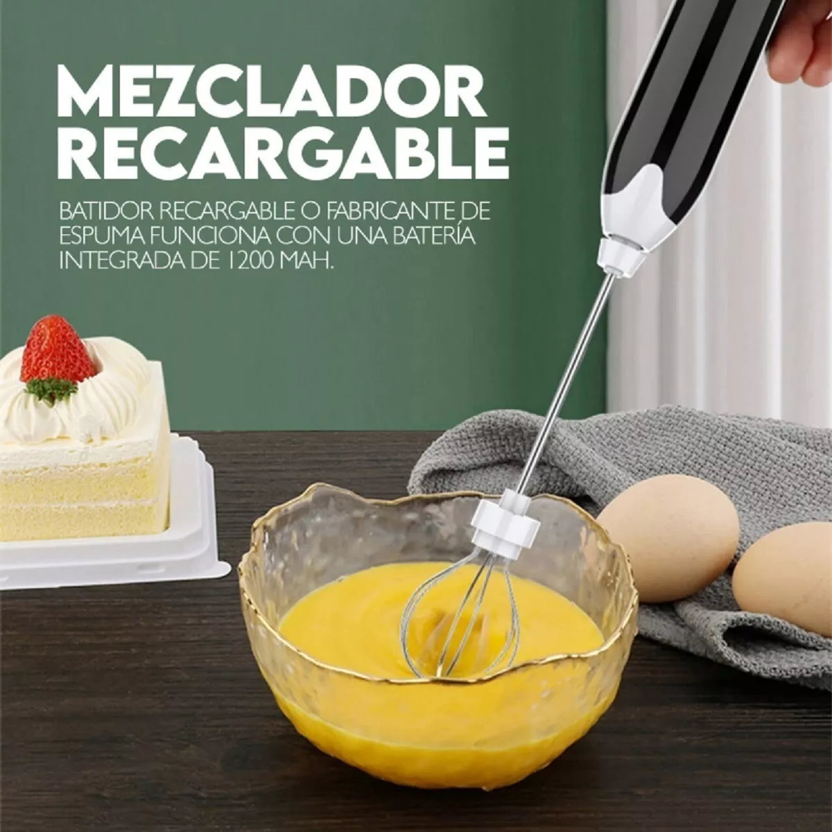 BATIDOR ELÉCTRICO PORTÁTIL MEOKO