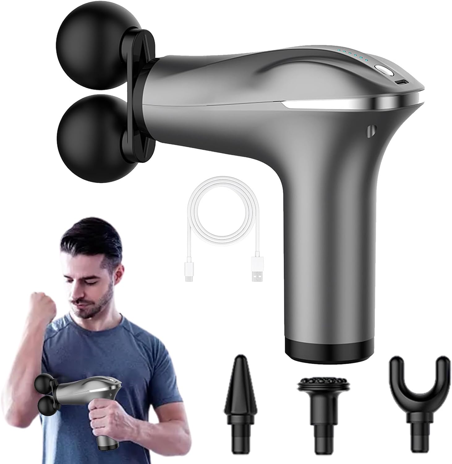 Miniatura 4 de Pistola Masaje Profundo Masajeador Musc