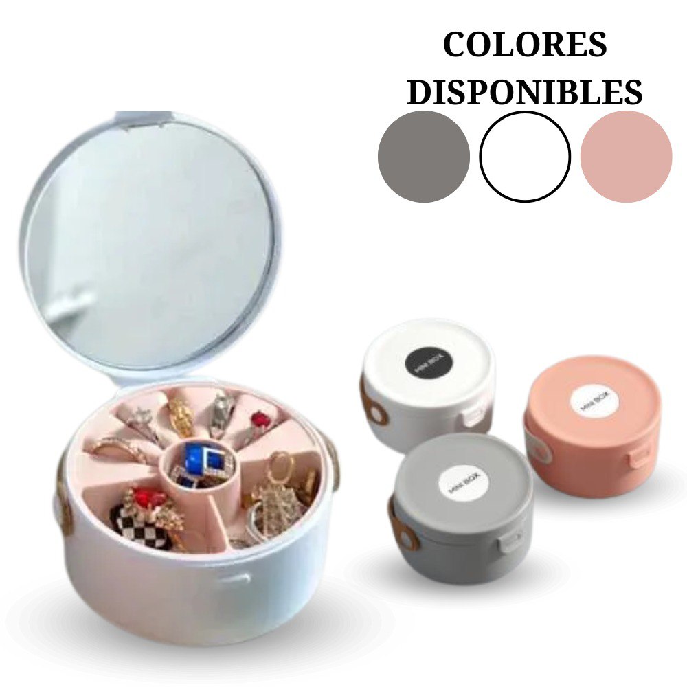 Miniatura 4 de Joyero de lujo 2 niveles con espejo