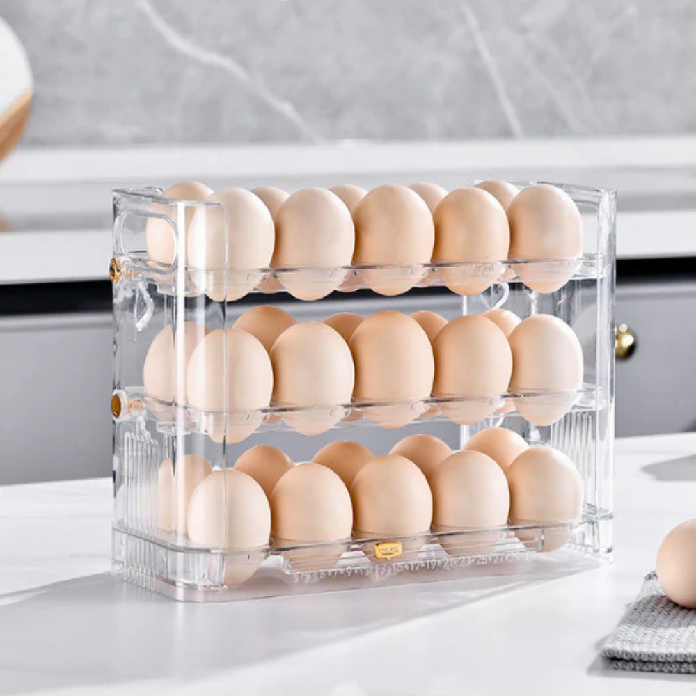 Bandeja Soporte Huevos 3 niveles x30