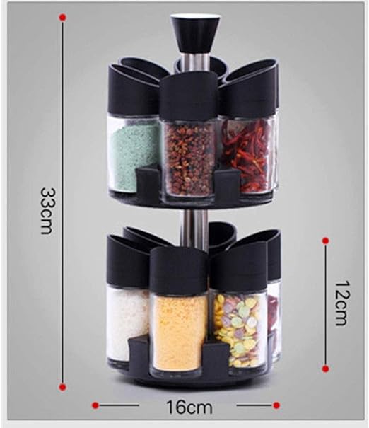 Miniatura 4 de Especiero 2 Niveles Set 12 Envases