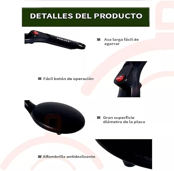 Máquina Eléctrica De Crepes Sokany