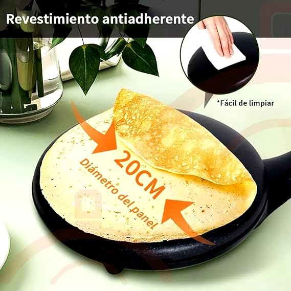 Miniatura 5 de Máquina Eléctrica De Crepes Sokany