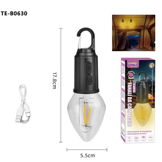 Miniatura 2 de FOCO HOGAR PORTÁTIL GANCHO LED USB