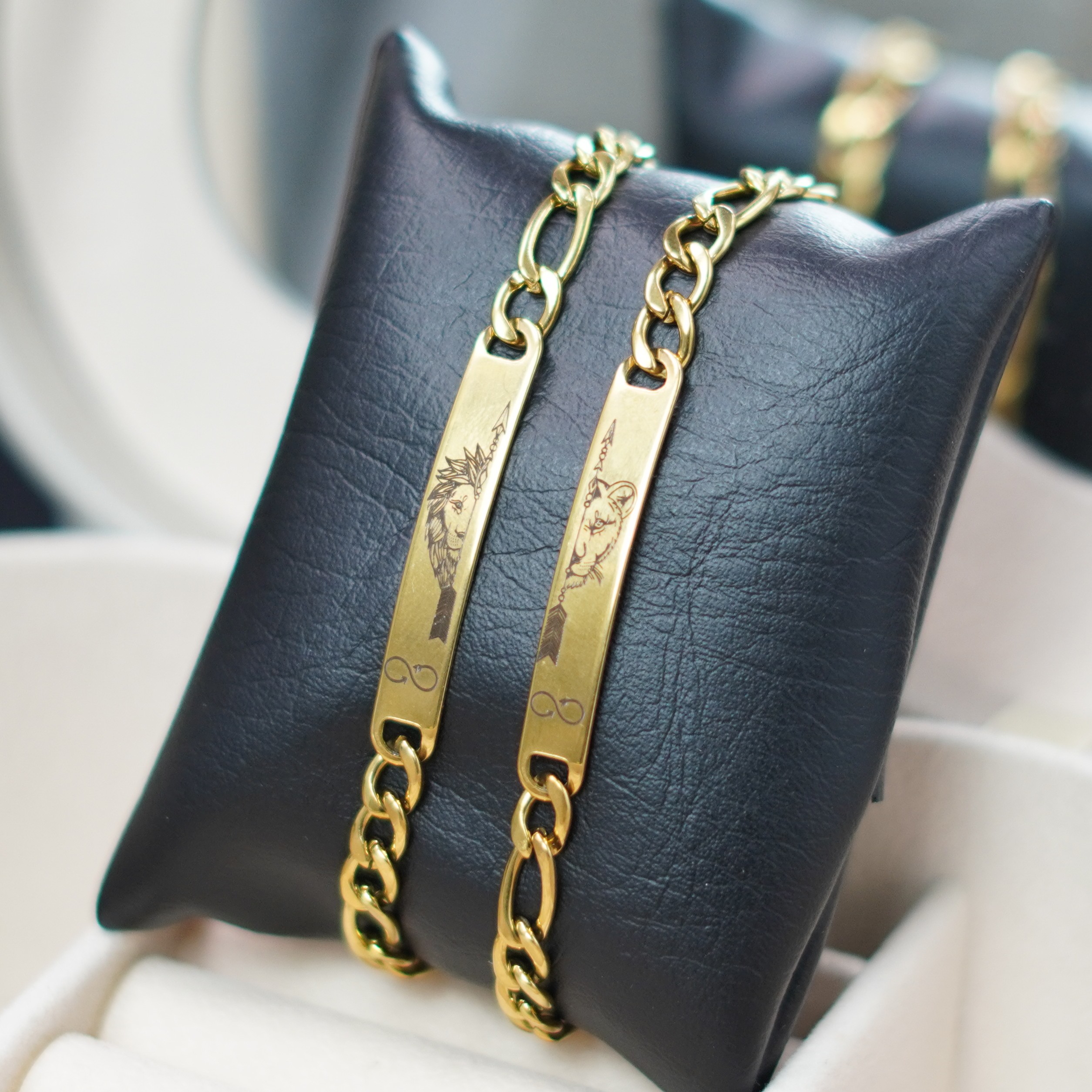 Miniatura 4 de PULSERAS DE PAREJA LEONES