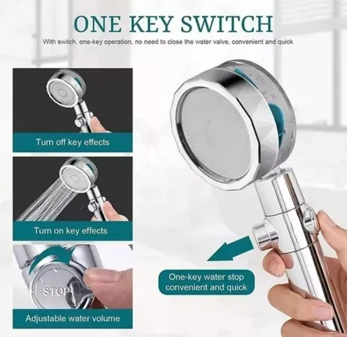 Miniatura 2 de DUCHA DE MANGO TURBINA ESPIRAL