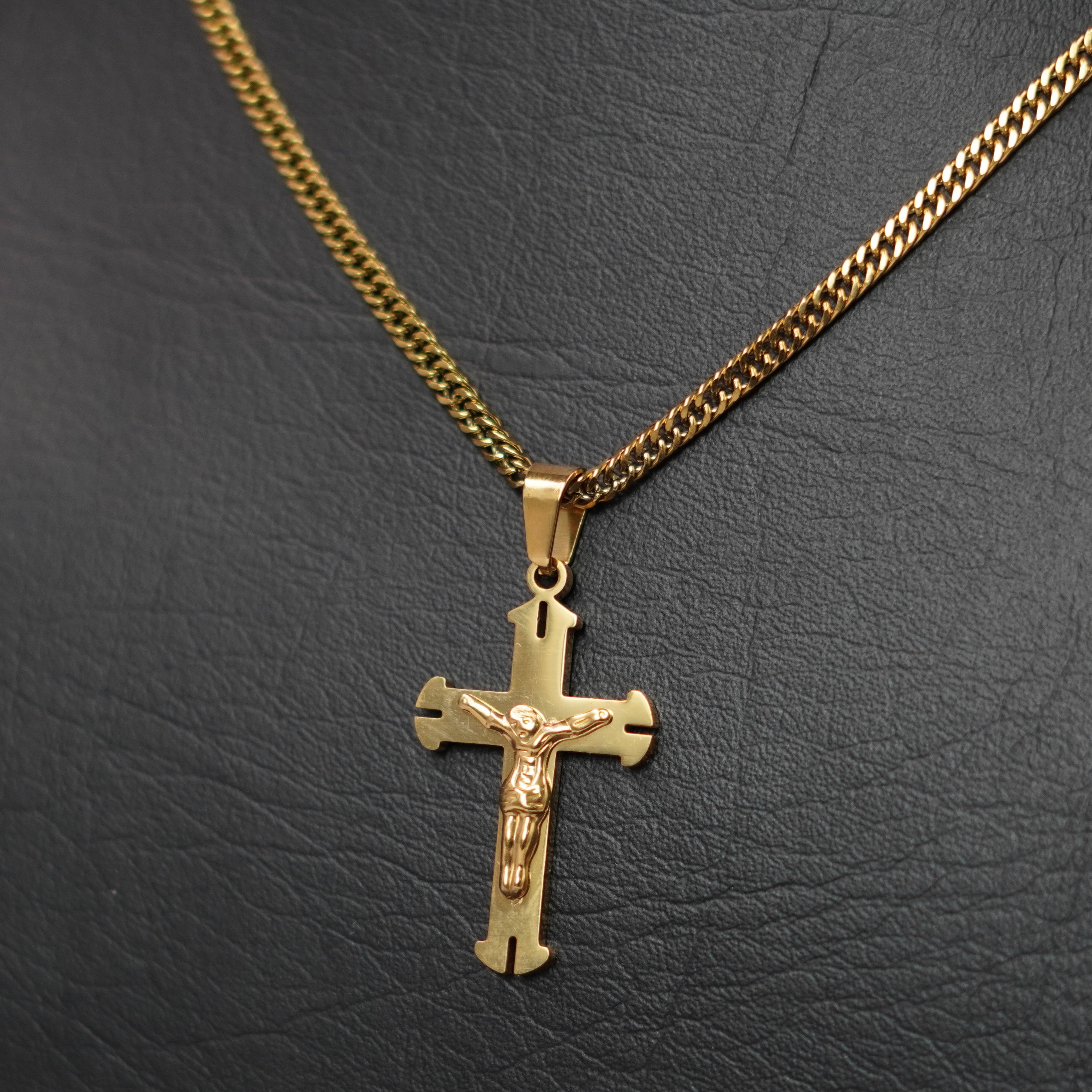 Miniatura 2 de CADENA DOBLE ESLABON CON CRISTO