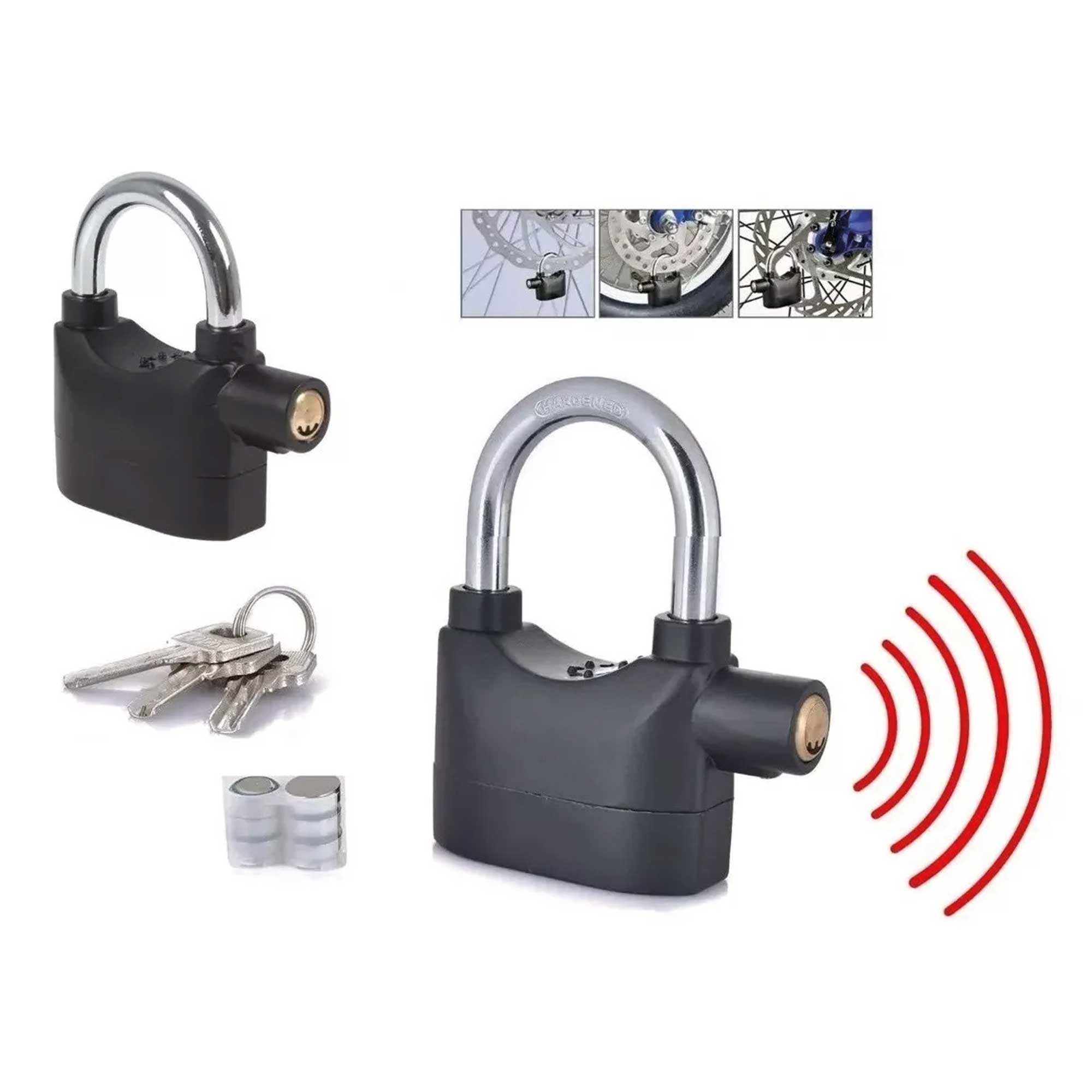 Miniatura 3 de Candado de seguridad con alarma