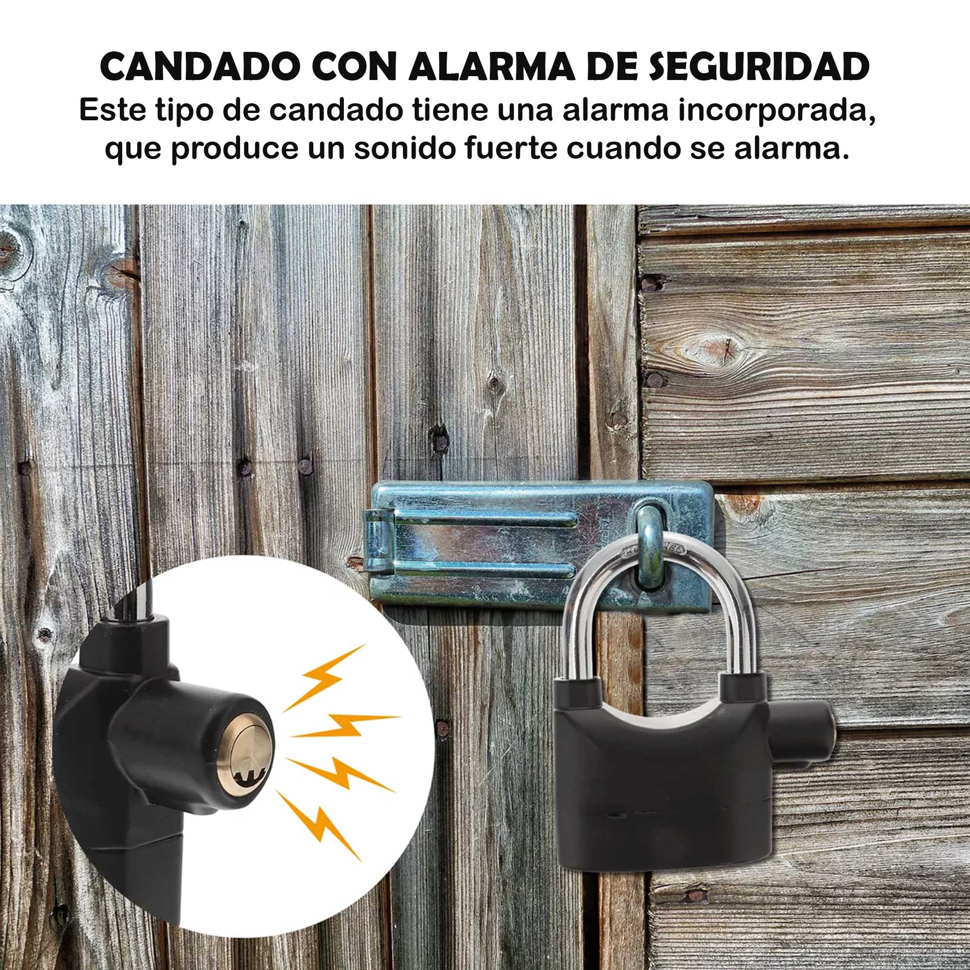 Miniatura 2 de Candado de seguridad con alarma