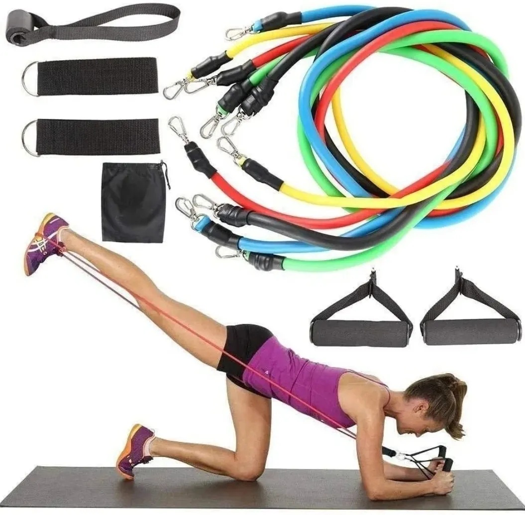 Bandas tubulares y ejercitador abductor